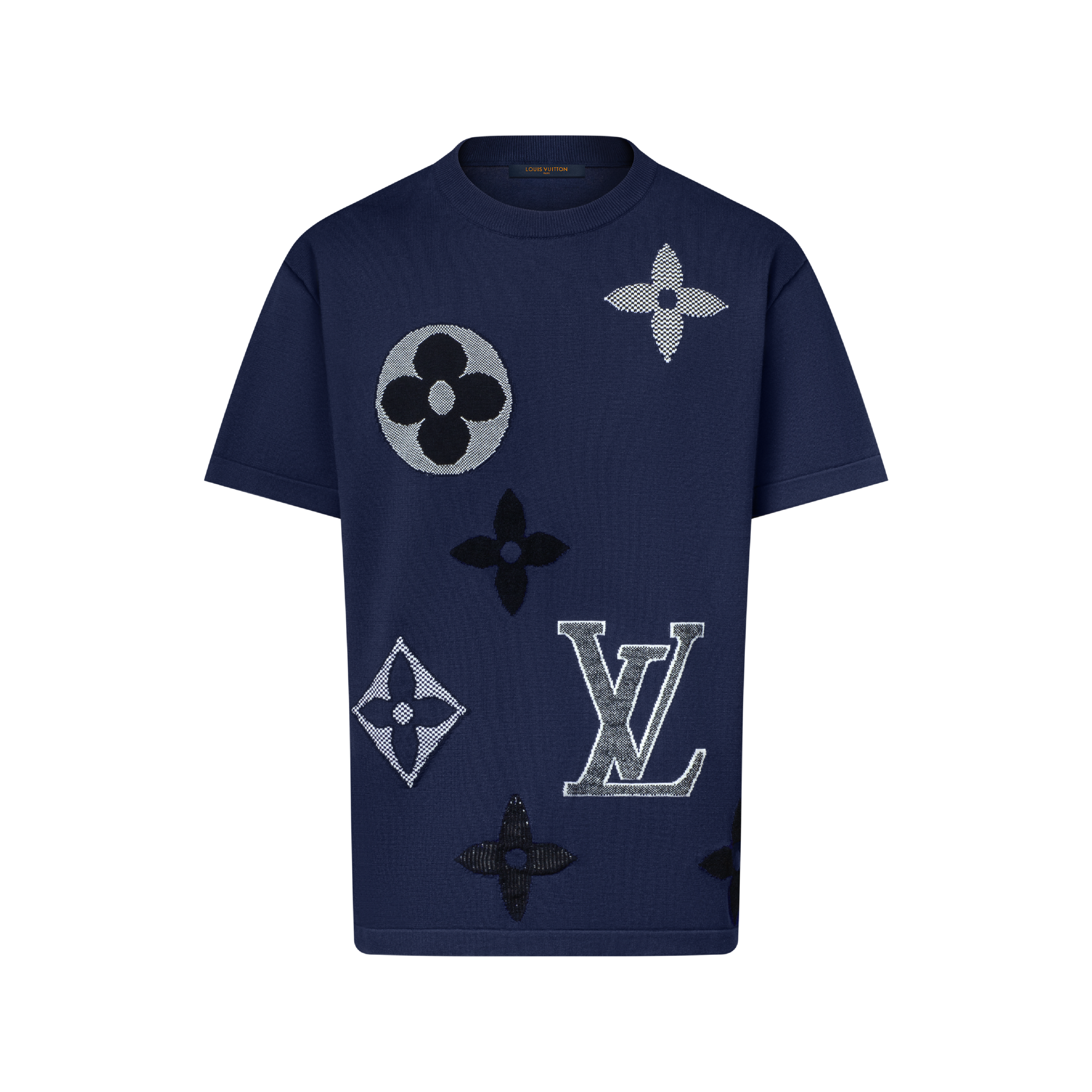 Monogram Short-Sleeved Knitted Crewneck - For Men | LOUIS VUITTON
